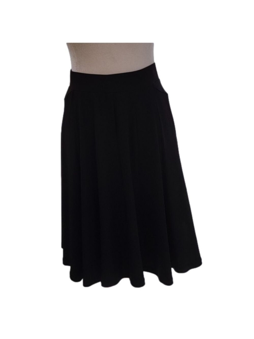 Grace Elements Black Slip-on Skirt Size Medium EUC